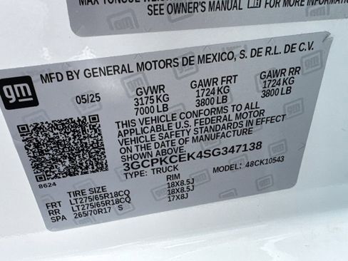 Used 2025 Chevrolet Silverado 1500 Custom Trail Boss image 26