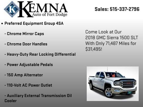 Used 2018 GMC Sierra 1500 SLT image 19