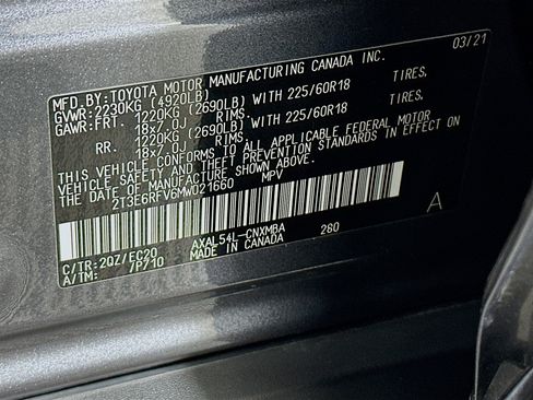 Used 2021 Toyota RAV4 XSE w/ XSE Grade Weather Package image 12