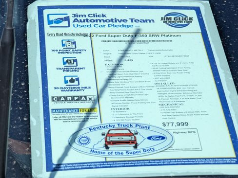 Certified 2022 Ford F350 Platinum AWD/4WD image 17