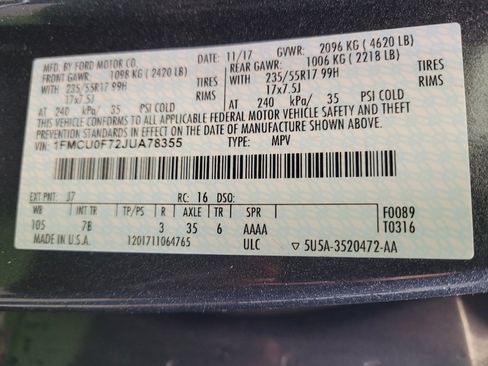 Used 2018 Ford Escape S FWD image 33