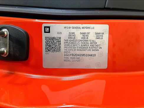 Used 2021 Chevrolet Corvette Stingray Preferred Cpe w/ Z51 Performance Package image 39