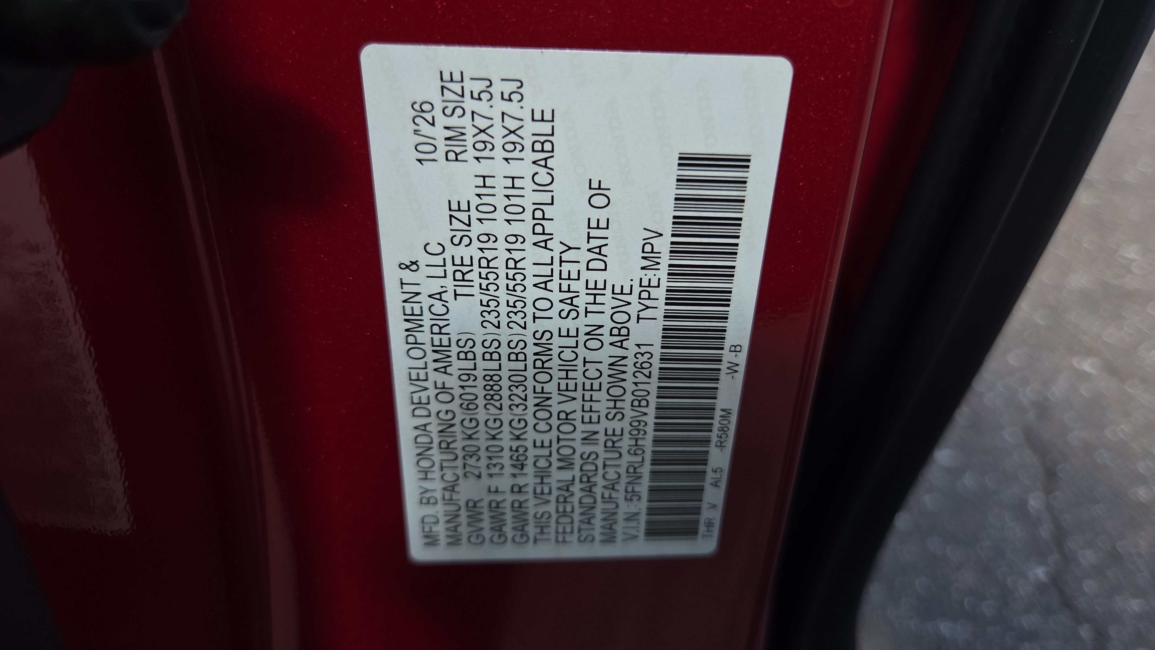 New 2027 Honda Odyssey Elite image 18