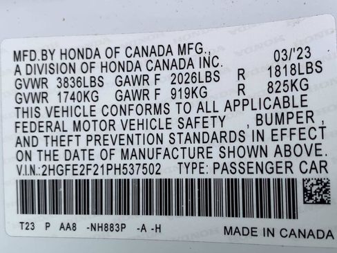 Used 2023 Honda Civic LX image 43