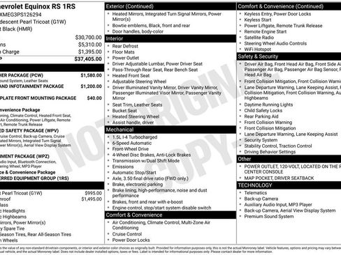 Used 2023 Chevrolet Equinox RS w/ RS Leather Package image 2