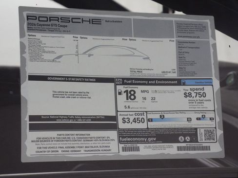 New 2026 Porsche Cayenne GTS image 25