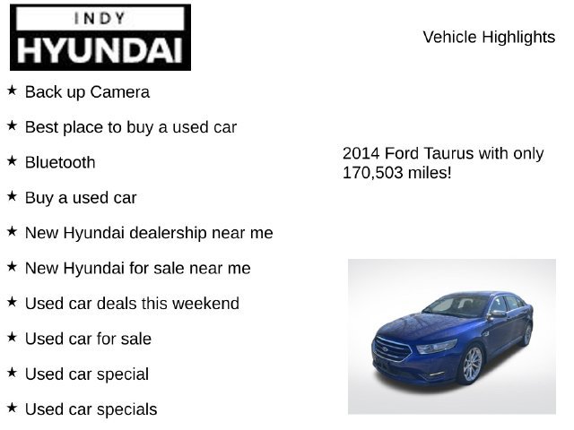 Used 2014 Ford Taurus Limited w/ Equipment Group 301A FWD image 8