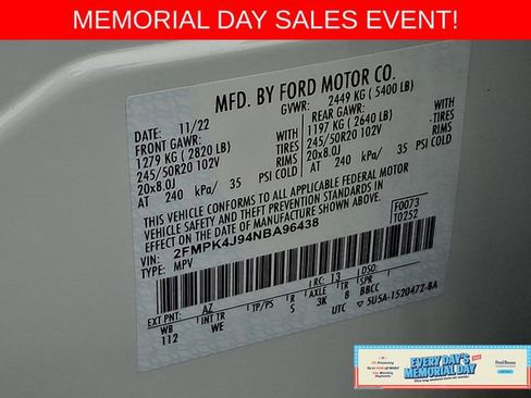 Used 2022 Ford Edge ST-Line AWD/4WD image 28