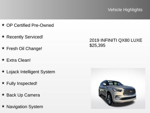 Used 2019 INFINITI QX80 Luxe w/ Cargo Package image 4