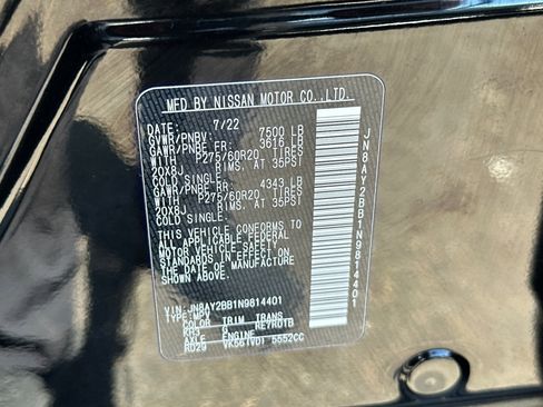 Used 2022 Nissan Armada SL w/ Captain's Chairs Package image 31