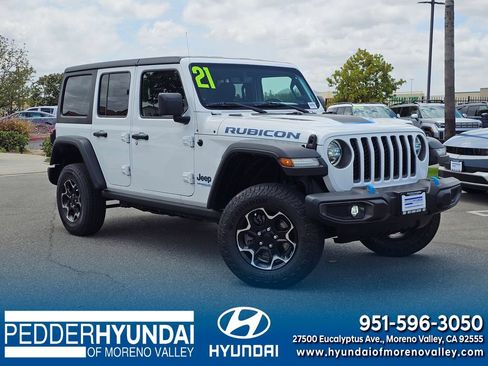 Used 2021 Jeep Wrangler Unlimited Rubicon 4xe w/ Safety Group AWD/4WD image 1