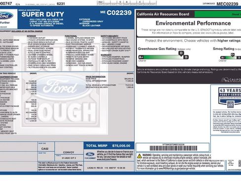 Used 2021 Ford F350 Lariat w/ Lariat Ultimate Package image 6