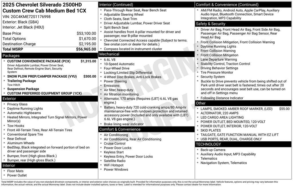 Used 2025 Chevrolet Silverado 2500 Custom w/ Custom Convenience Package AWD/4WD image 21