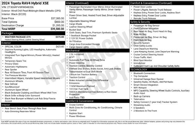 Used 2024 Toyota RAV4 XSE w/ Weather Package AWD/4WD image 28