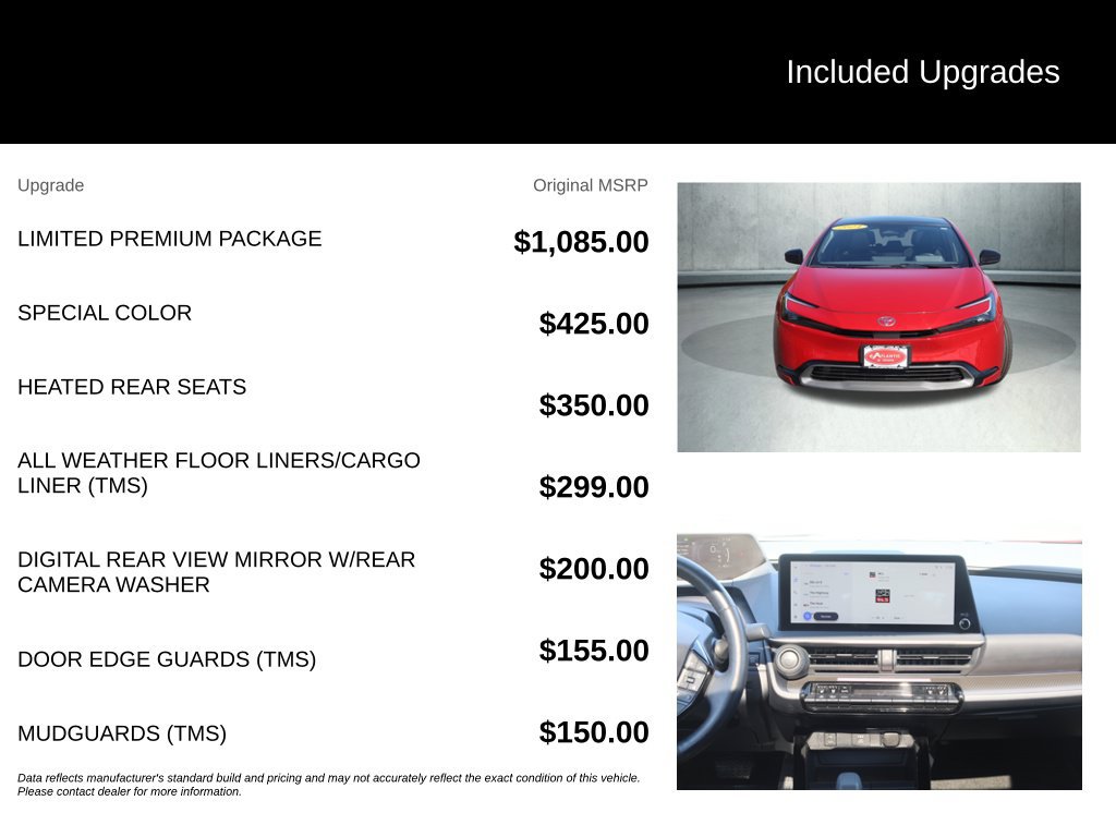 Certified 2024 Toyota Prius Limited w/ Limited Premium Package AWD/4WD image 46