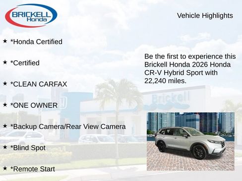 Certified 2026 Honda CR-V Sport image 9