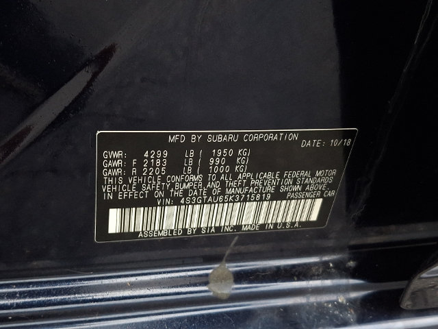 Used 2019 Subaru Impreza 2.0i Limited AWD/4WD image 49
