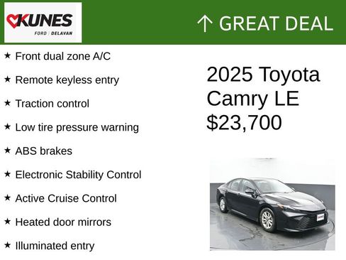 Used 2025 Toyota Camry LE image 2