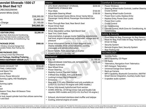 Used 2016 Chevrolet Silverado 1500 LT w/ All Star Edition RWD image 9