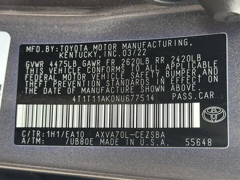 Used 2022 Toyota Camry SE w/ Convenience Package FWD image 37