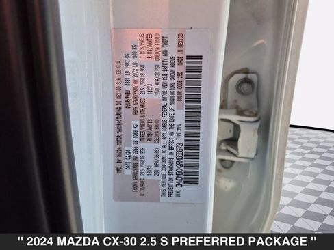 Certified 2024 MAZDA CX-30 AWD 2.5 S w/ Preferred Package image 38