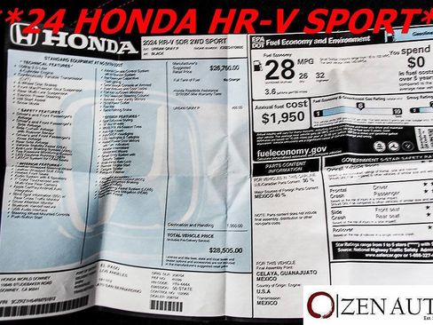 Used 2024 Honda HR-V Sport image 33