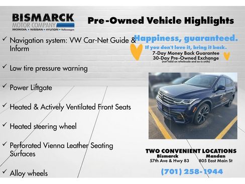 Used 2024 Volkswagen Tiguan SEL R-Line w/ MDO Package, Two-Row AWD/4WD image 8