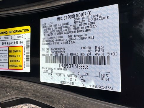 Used 2020 Ford Mustang GT w/ Equipment Group 301A image 18