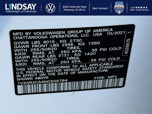 Used 2022 Volkswagen Atlas SEL R-Line image 25
