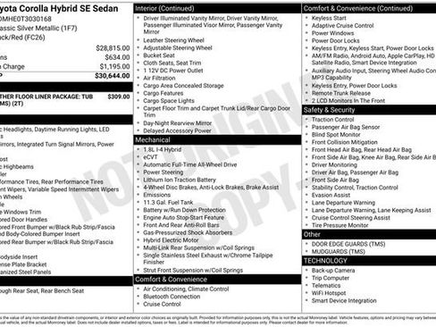 Used 2026 Toyota Corolla SE image 32