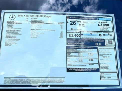 New 2026 Mercedes-Benz CLE 450 4MATIC Coupe image 14