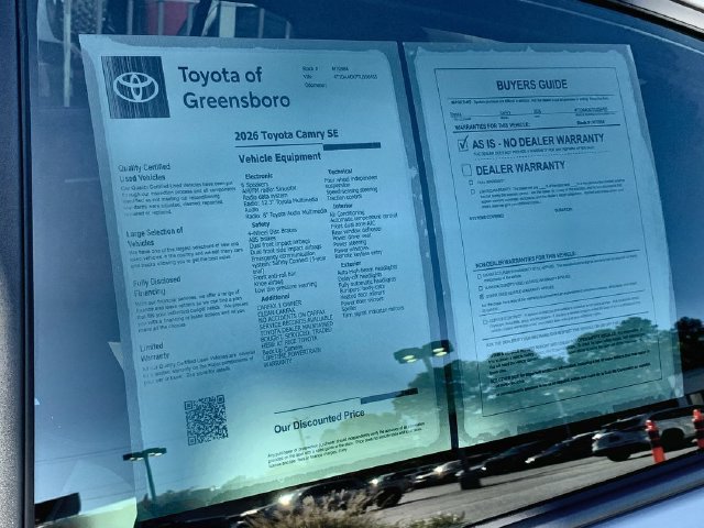 Used 2026 Toyota Camry SE FWD image 46