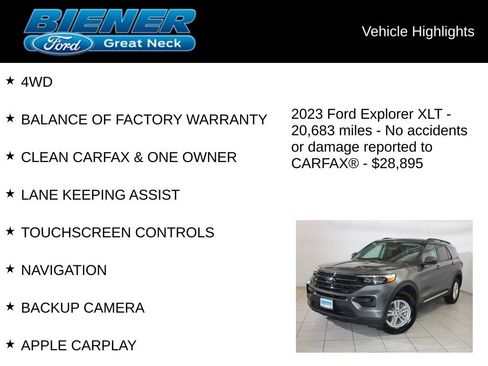 Used 2023 Ford Explorer XLT image 9