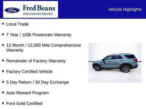 Certified 2025 Ford Explorer Active w/ Active Comfort Package AWD/4WD image 7
