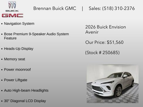 New 2026 Buick Envision Avenir AWD/4WD image 6