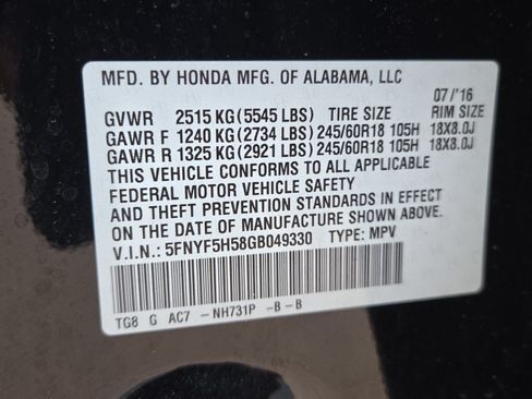 Used 2016 Honda Pilot EX-L image 13