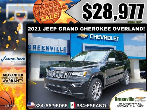 Used 2021 Jeep Grand Cherokee Overland w/ Trailer Tow Group IV image 1
