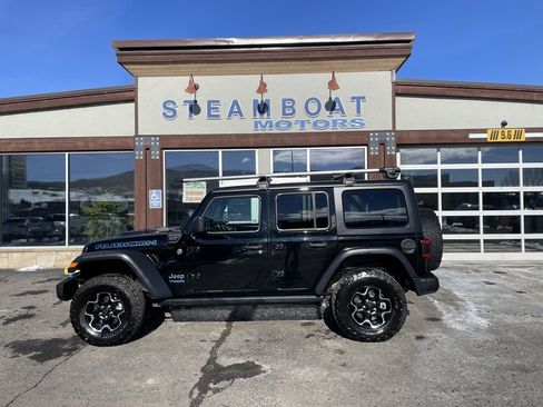 Used 2022 Jeep Wrangler Unlimited Rubicon 4xe w/ Steel Bumper Group image 2