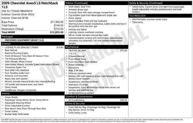 Used 2009 Chevrolet Aveo5 LS FWD image 2