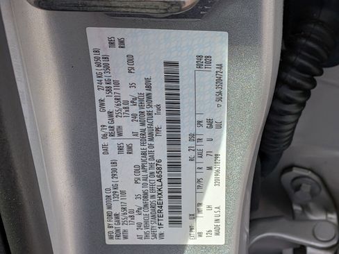 Used 2019 Ford Ranger XLT w/ Equipment Group 301A Mid image 38