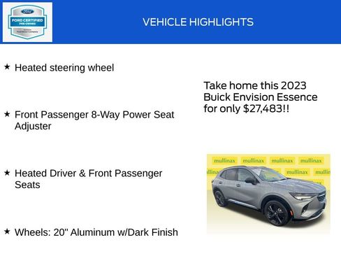Used 2023 Buick Envision Essence w/ Sport Touring Package image 19