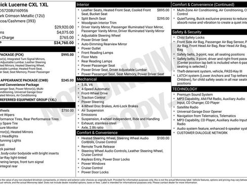 Used 2008 Buick Lucerne CXL w/ Luxury Package FWD image 15