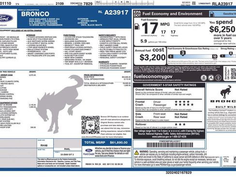 Used 2024 Ford Bronco Badlands AWD/4WD image 59