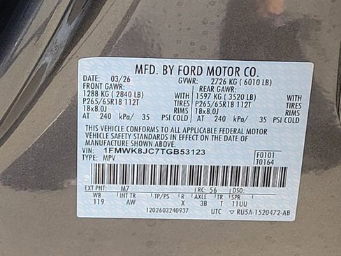 New 2026 Ford Explorer Tremor image 13