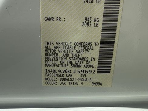 Used 2019 Nissan Altima 2.5 SR FWD image 34