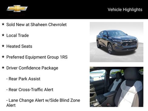 Certified 2024 Chevrolet Trax RS w/ Driver Confidence Package FWD image 20
