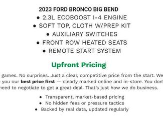 Certified 2023 Ford Bronco Big Bend video 1