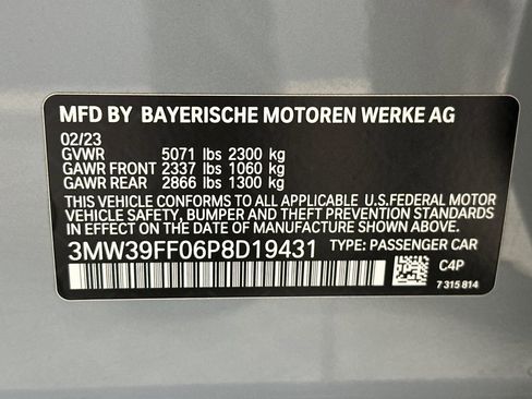 Certified 2023 BMW 330e w/ M Sport Package image 20