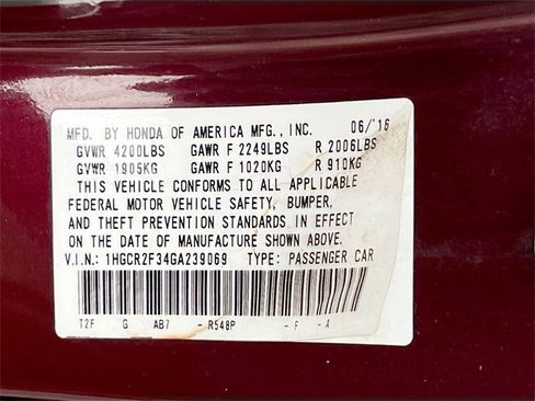 Used 2016 Honda Accord LX image 29