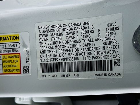 Used 2023 Honda Civic LX image 12